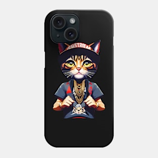 Urban style HipHop cat art Phone Case