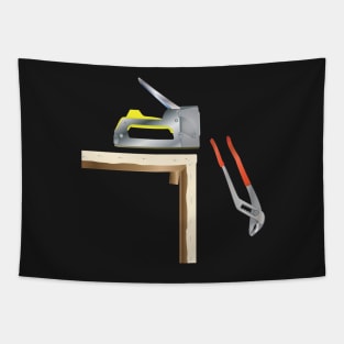 Staple Gun And Pliers Tapestry