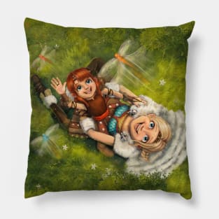 Look Mamma! DRAGONflies! Pillow