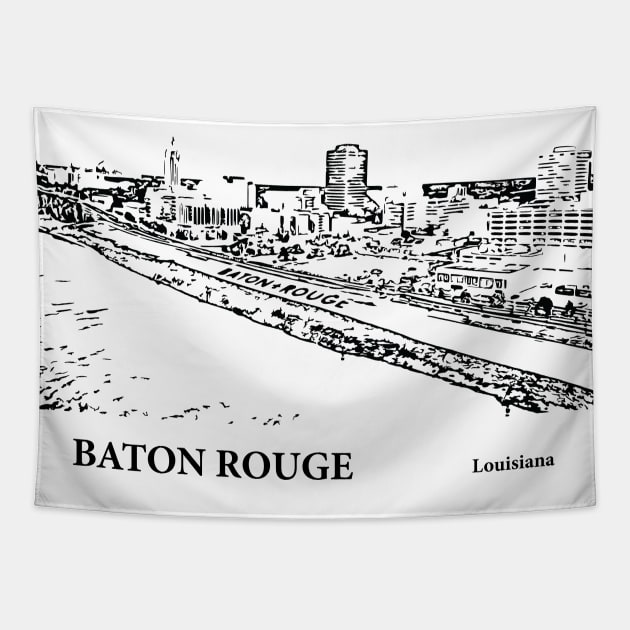 Baton Rouge - Louisiana Tapestry by Lakeric