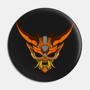 Cyber Japanese Hanyya Demon-Orange Yellow Pin