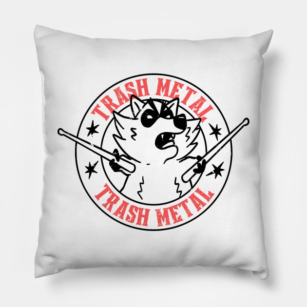 Trash Metal Pillow by Bruno Pires