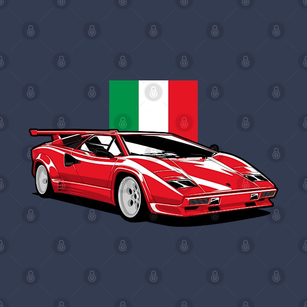 Red Countach Classic by KaroCars