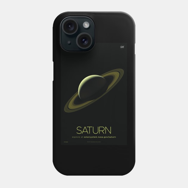 Saturn The Ringed Planet, God Of Agriculture &amp; Wealth | Solar System & Beyond Phone Case by rocketshipretro