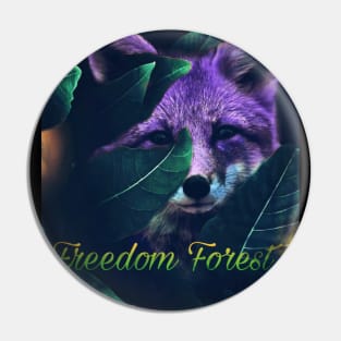 Freedom Forest Fox Pin