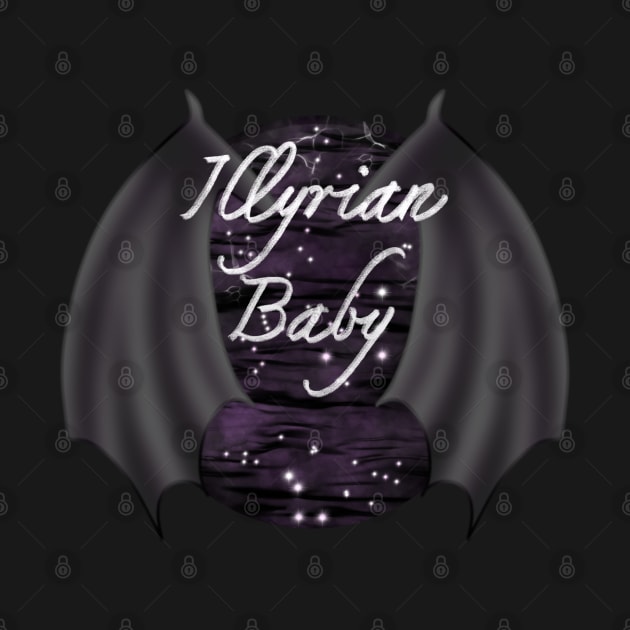 Illyrian Baby ACOTAR Book Series Bat Boys Wings Rhysand Cassian Azriel Night Court Velaris by thenewkidprints