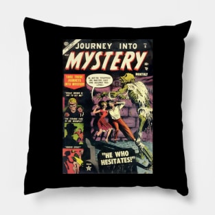 Journey Into Mystery vintage horror Pillow