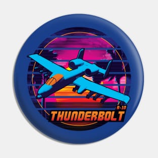 Neon Retro A-10 Thunderbolt Pin