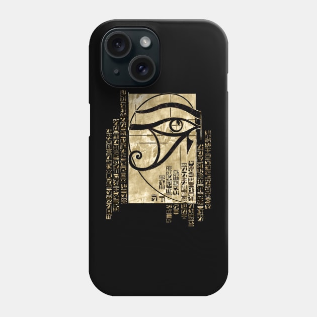 Egyptian Eye of Horus- Sacred Geometry Ornament Phone Case by Nartissima