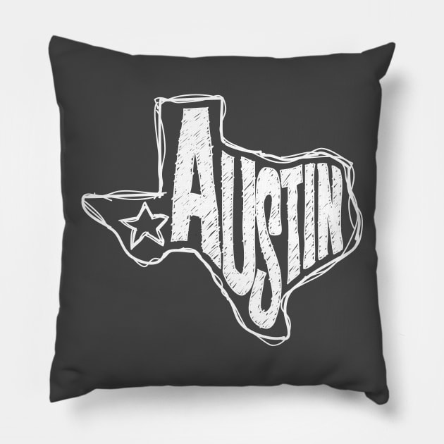 Austin, Texas Pillow by thefunkysoul