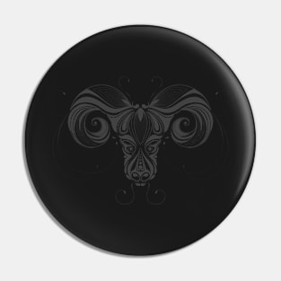 Aries Geometric Artwork Pin