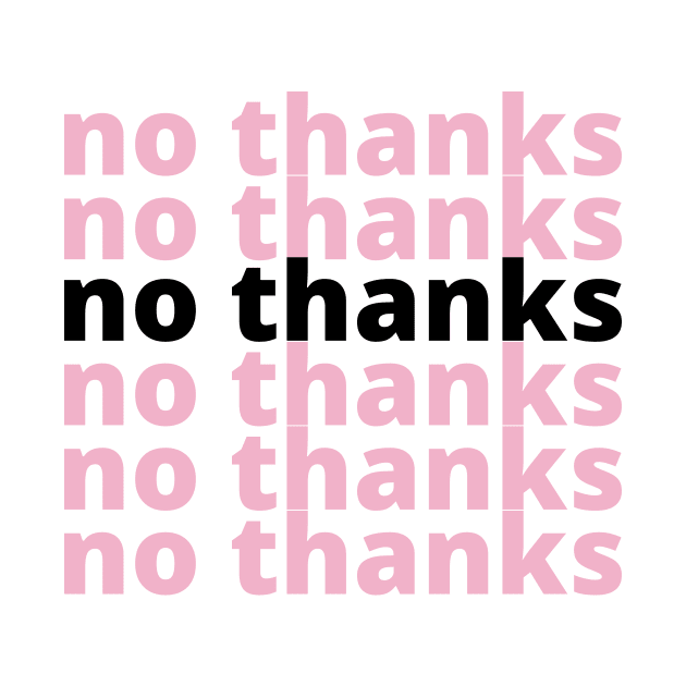 no thanks - breast pocket design by Nada's corner