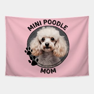 Mini Miniature Poodle Dog Mom Dog Breed Portrait Tapestry