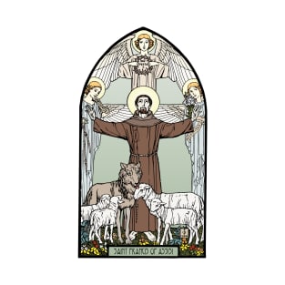 Saint Francis of Assisi Art Nouveau T-Shirt
