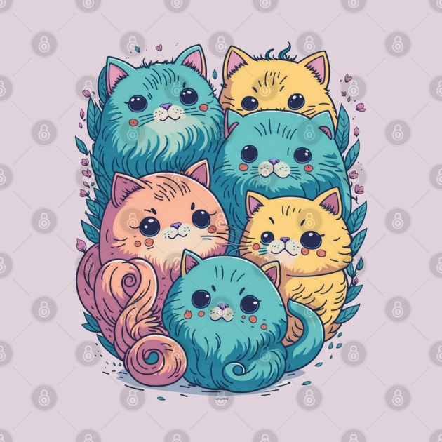 Cat-tastic Fun: Cute Cat Design by ZeePixels