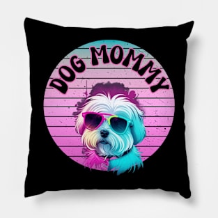 Dog Mommy Sunset Pillow