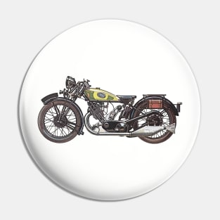 1932 Panther Redwing Motorcycle Pin