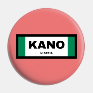 Kano City in Nigerian Flag Pin