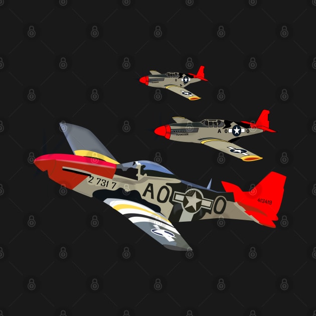 AAC - 332nd Fighter Group - 12th AF - Red Tails wo Txt by twix123844