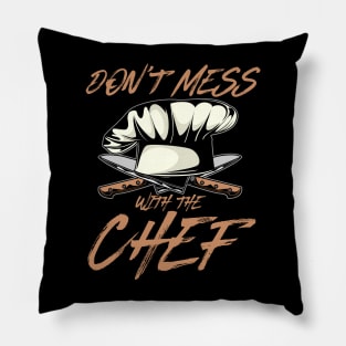 funny chef shirt Pillow