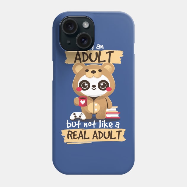 Adult panda bear Phone Case by NemiMakeit