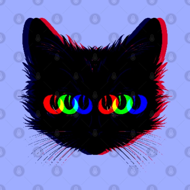 Trippy Cat by Indieteesandmerch