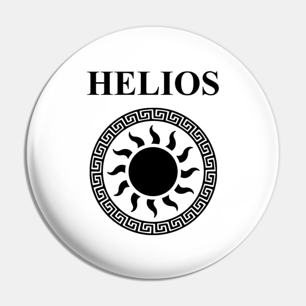 Helios Ancient Greek God of the Sun Symbol Pin by AgemaApparel