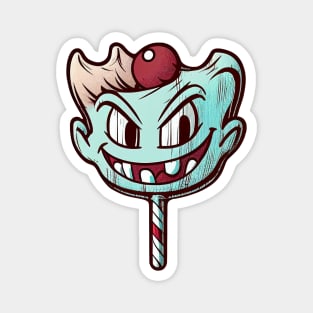 Trippy cartoon lollipop Magnet