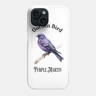 Garden Bird Purple Martin Phone Case