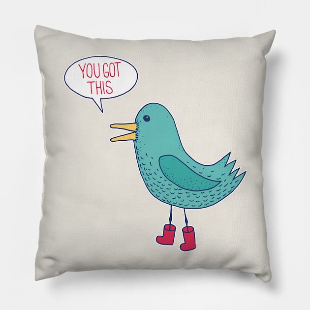 Emotional Support Duck Pillow by Matt Andrews