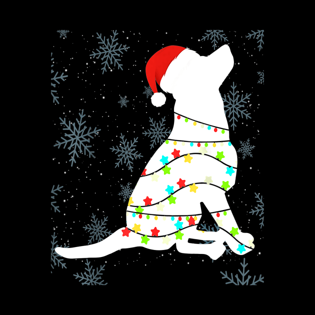 Christmas Lights Labrador Retriever by Gadsengarland.Art