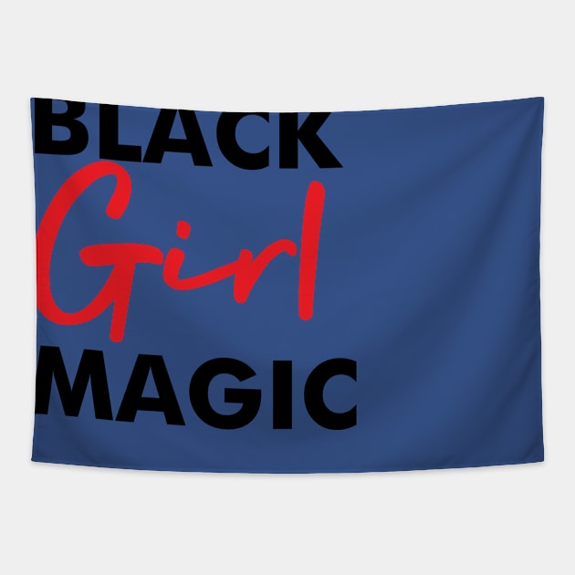 Black Girl Magic Melanin Pride Gift Tapestry by JackLord Designs 