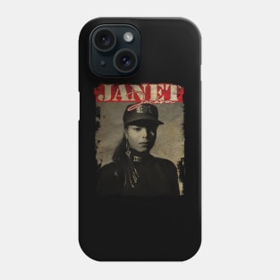 TEXTURE ART- JANET JACKSON 70S 4 Phone Case