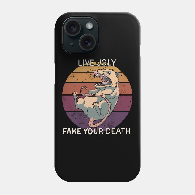 Possum - live ugly fake your death Phone Case by valentinahramov