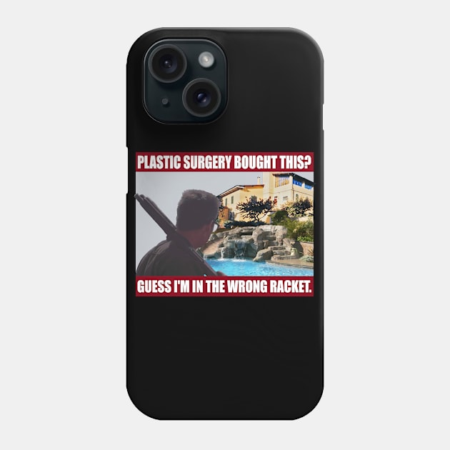 Wrong Racket Phone Case by TenomonMalke