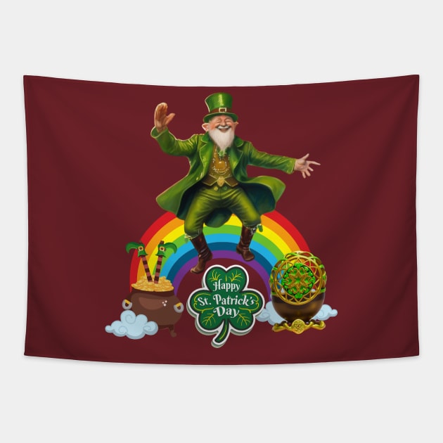 whimsical fun and St. Patrick's Day cheer Tapestry by benzshope