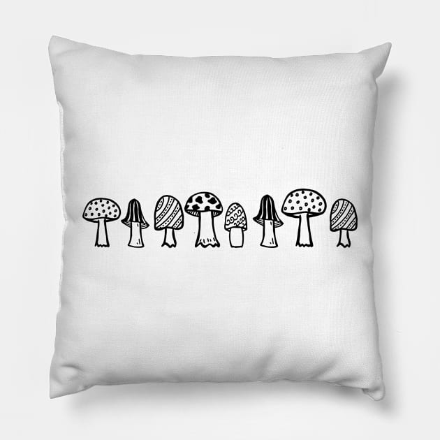 Mushroom Master Mushrooms Pillow by Mushroom Master