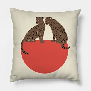 Leopards and shape Pillow