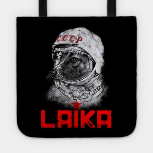 Laika The Soviet Super Hero Space Dog Tote