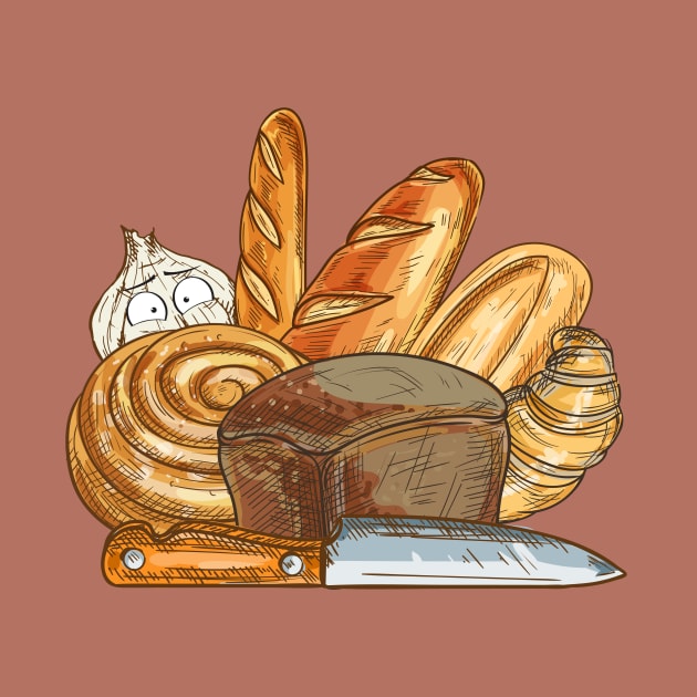 Bread and Garlic by NewWorldIsHere