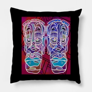 The Twins #2 - red version Pillow