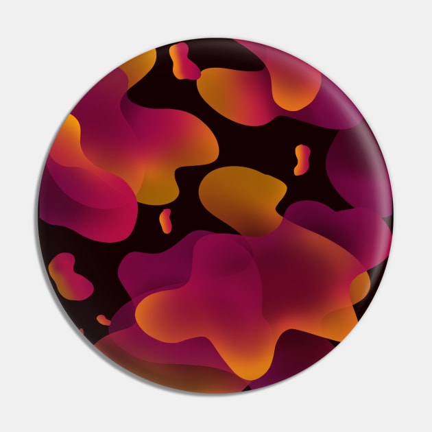 Liquid Magma Pattern Pin by Emberpixie