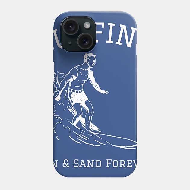 Surfing Sun and Sand Forever Vintage Phone Case by letnothingstopyou