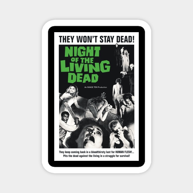 Night of the Living Dead Magnet by Movie Vigilante