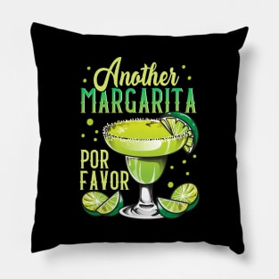 Funny Another Margarita Por Favor Drinking Pun Pillow