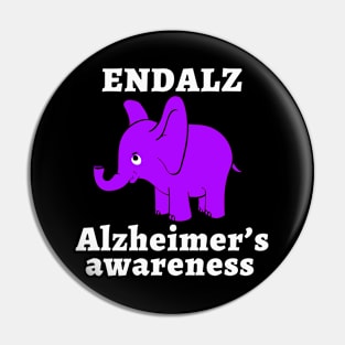 ENDALZ Alzheimer's Disease Awareness Pin