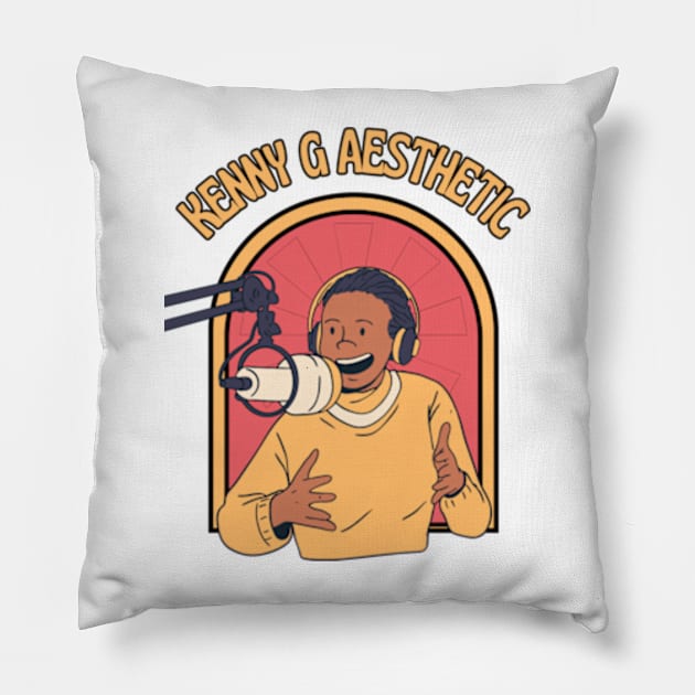 Kenny G Aesthetic Pillow by 2 putt duds