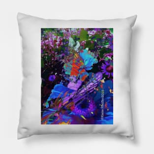 Abstract Butterfly photo collage Pillow