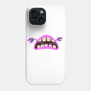 Funny Monster Mouth with tongue for mask Coronavirus Phone Case