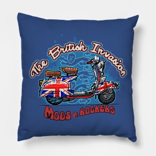 British Scooter Pillow